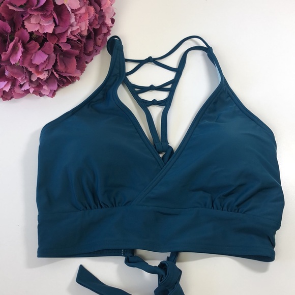 PrAna Atalia Bikini Top Deep Verde Size D/DD - Picture 3 of 8